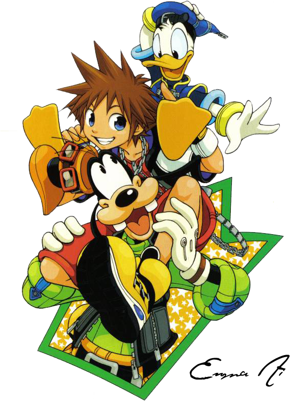 Kingdom Hearts Render Download - Kingdom Hearts Manga Render Clipart (576x806), Png Download