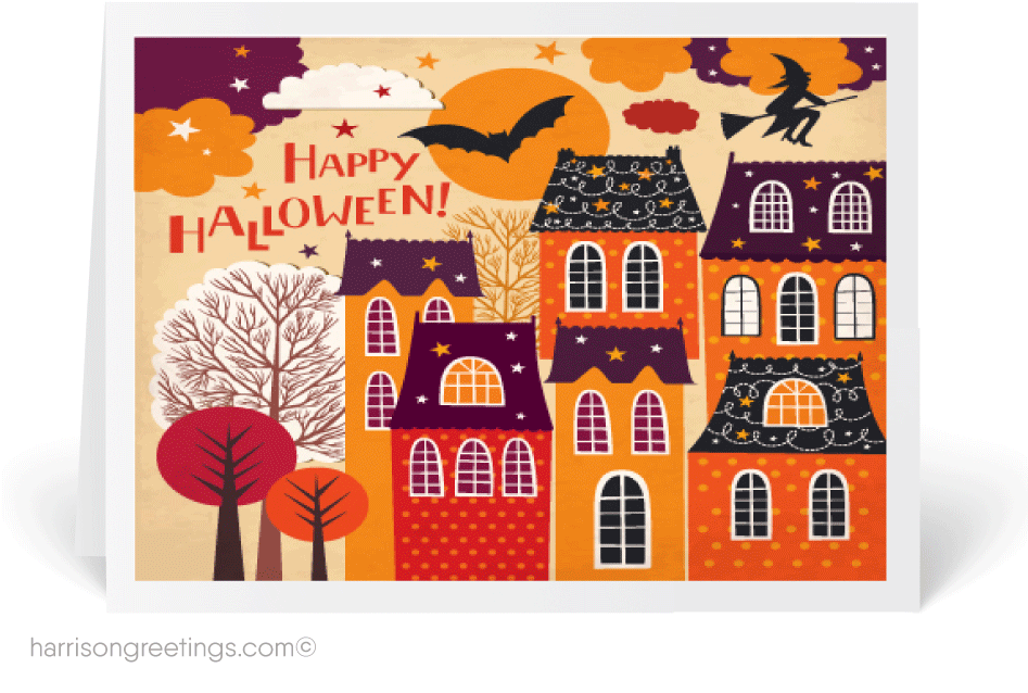 Happy Halloween Real Estate Card - Happy Halloween Real Estate Clipart (946x704), Png Download