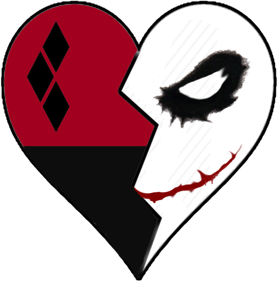 Harley Quinn Tattoo Designs - Harley Quinn And Joker Symbol Clipart (600x824), Png Download