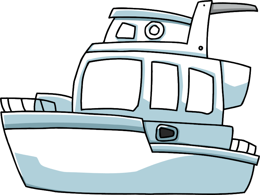 Yacht Cartoon Png Clipart (883x662), Png Download