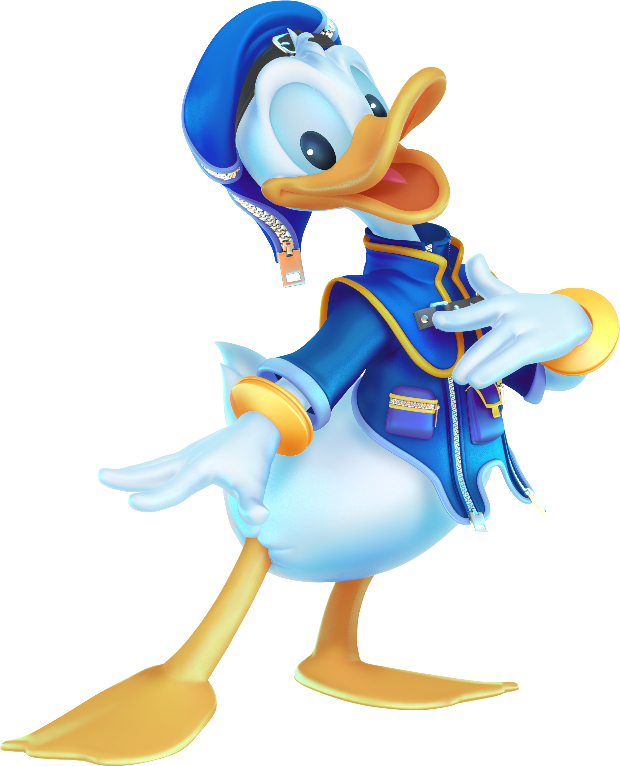 Donald Duck Png Picture - Kingdom Hearts 3 Donald Clipart (3000x3480), Png Download