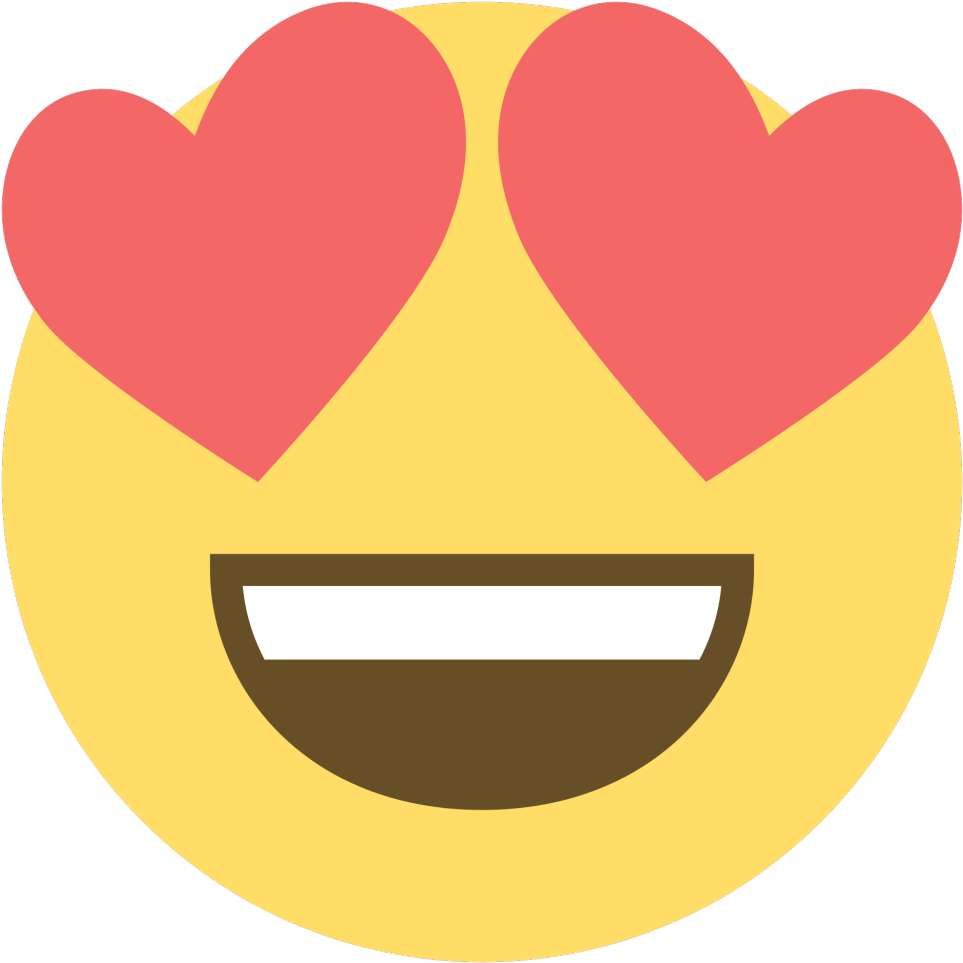 A Picture Paints A Thousand Words - Emoji In Love Facebook Clipart (1024x1024), Png Download