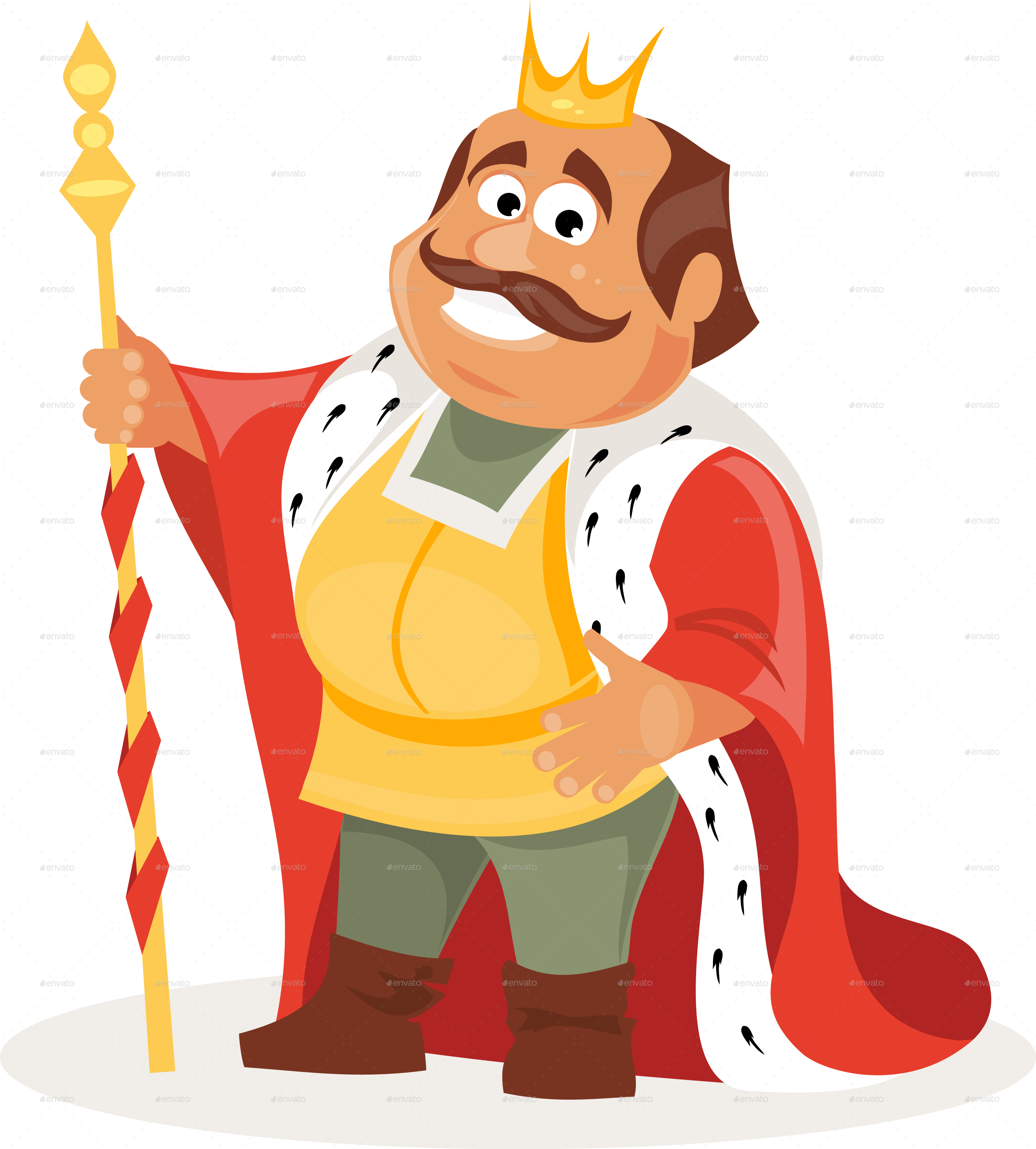 King Png - Cartoon King Transparent Background Clipart (2688x2980), Png Download