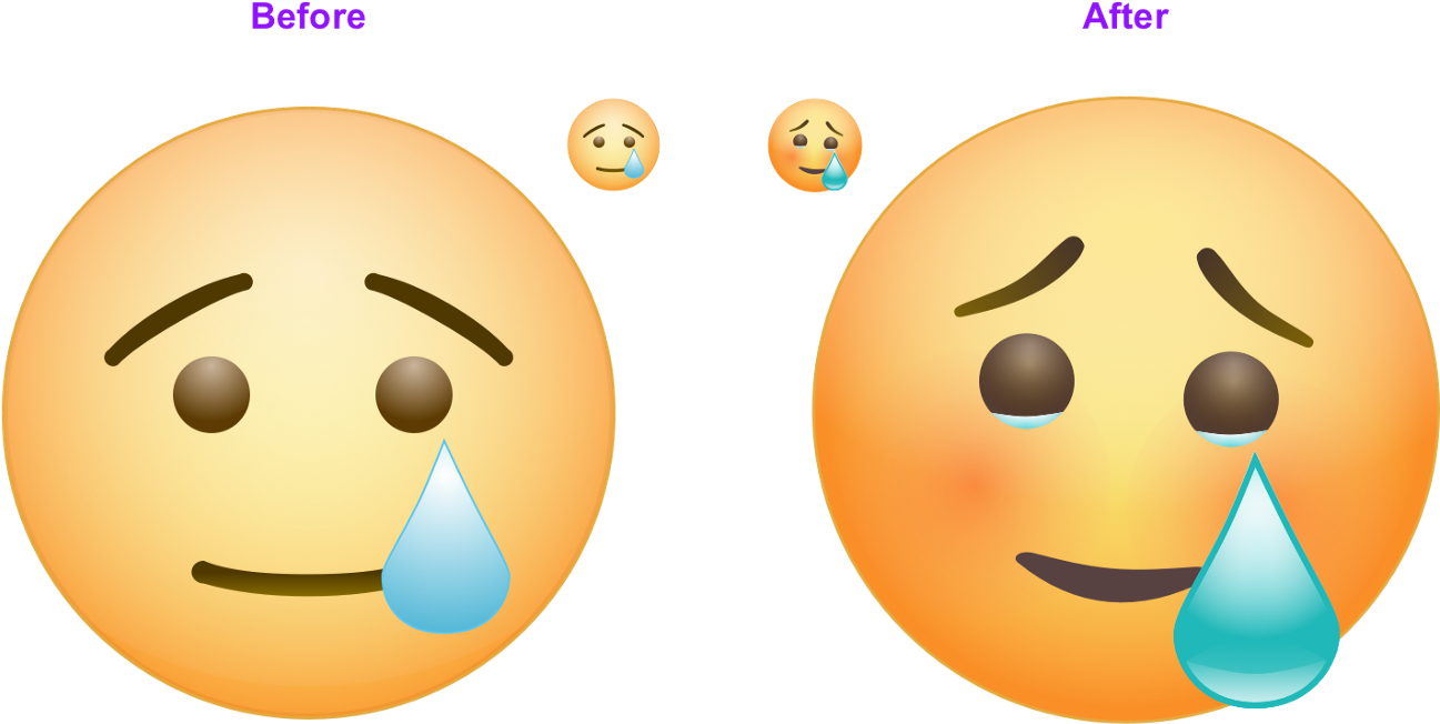 We've Come So Far - Happy Crying Emoji Clipart (1600x687), Png Download