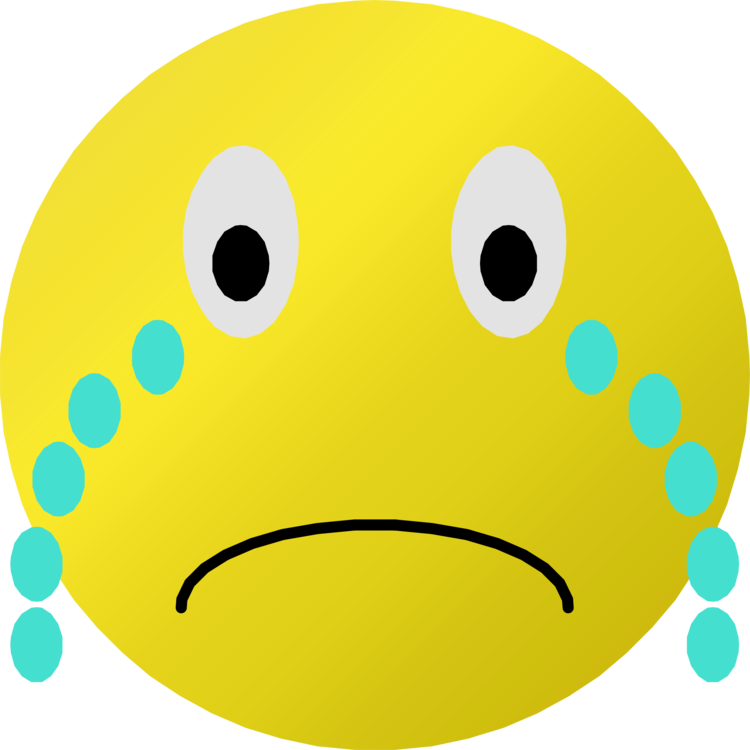 Clipart Crying Smiley Face - Smiley Cry - Png Download (750x750), Png Download
