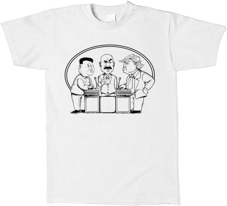 Donald Trump Kim Jong Un And Steve Harvey Family Feud - Active Shirt Clipart (791x717), Png Download