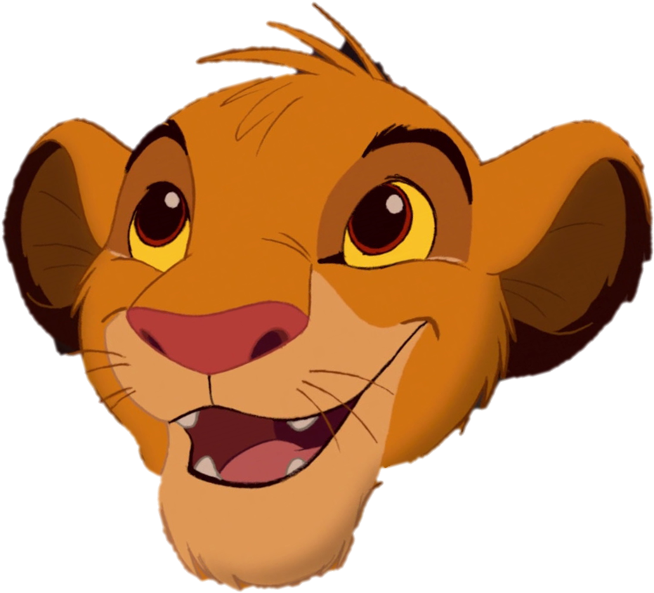 Download - Simba Lion King Face Clipart (1028x878), Png Download