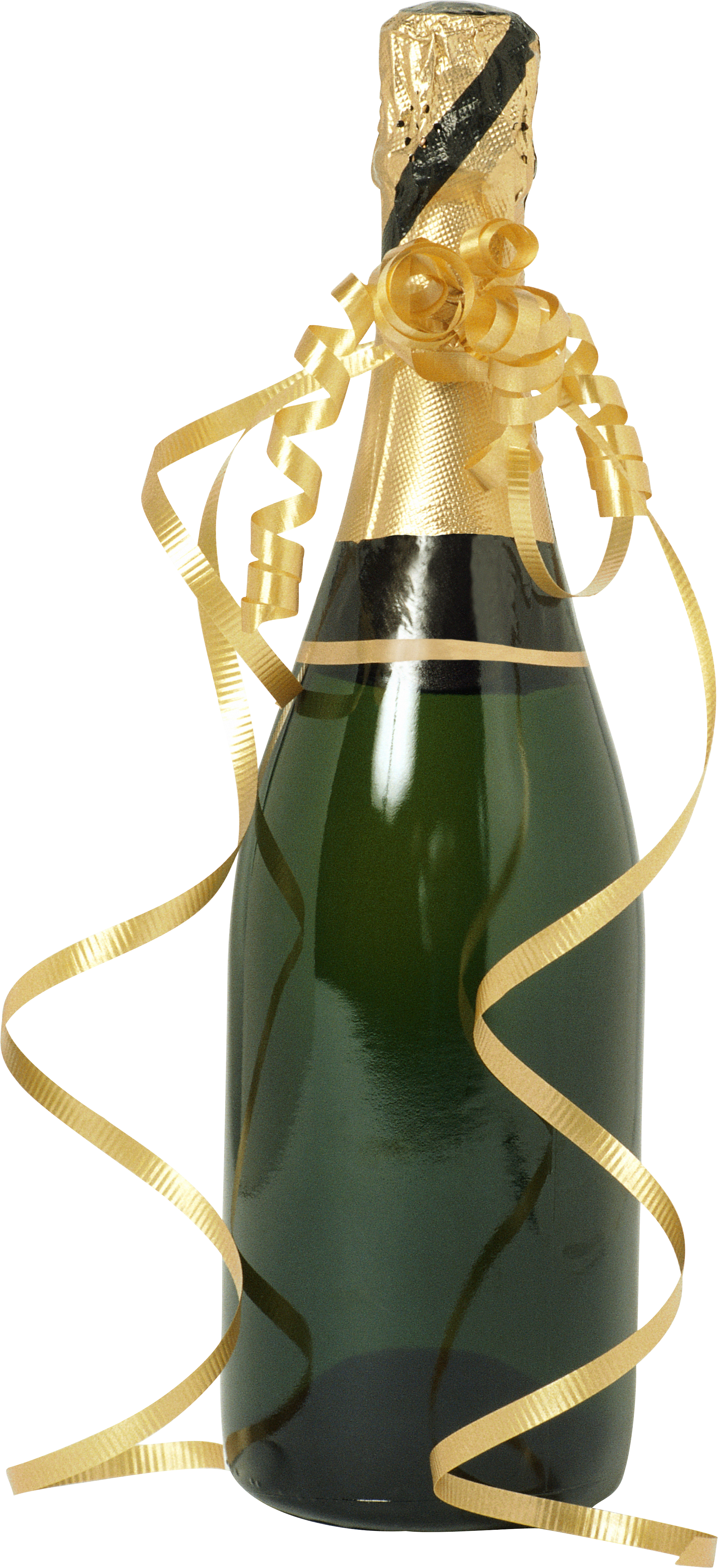 Champagne Bottle - Champagne Bottle And Glasses Clipart (1878x4102), Png Download