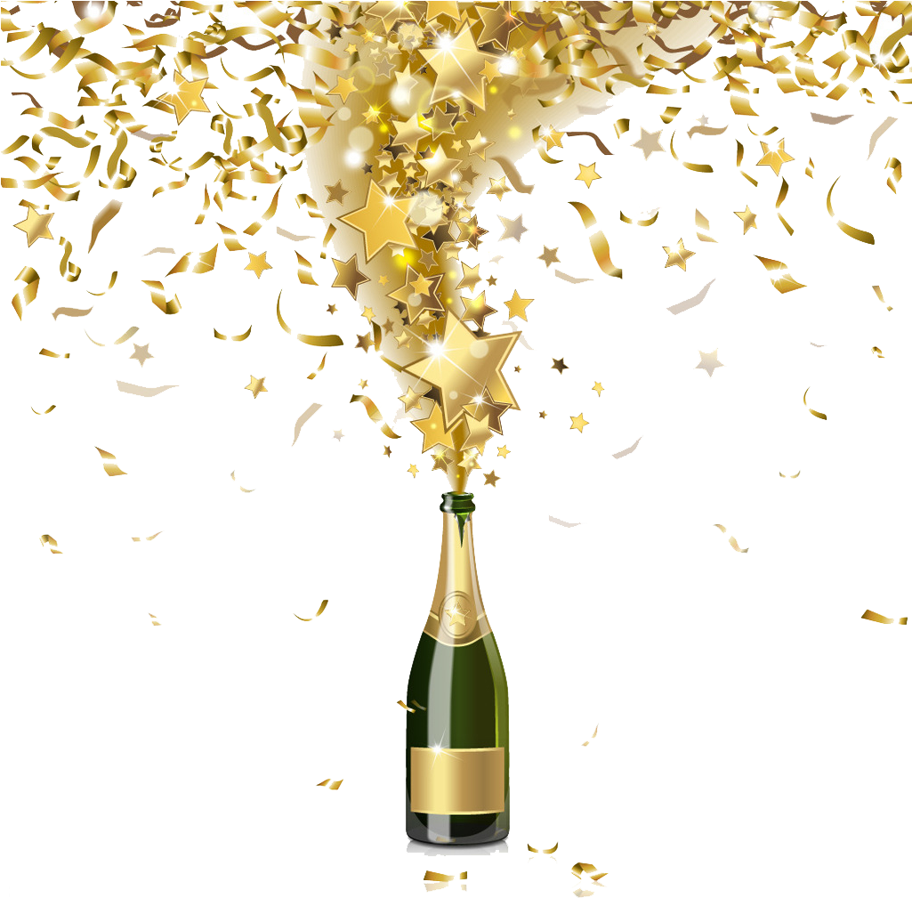 Champagne Bottle Png Background Image - Champagne Bottle Transparent Background Clipart (1024x1021), Png Download