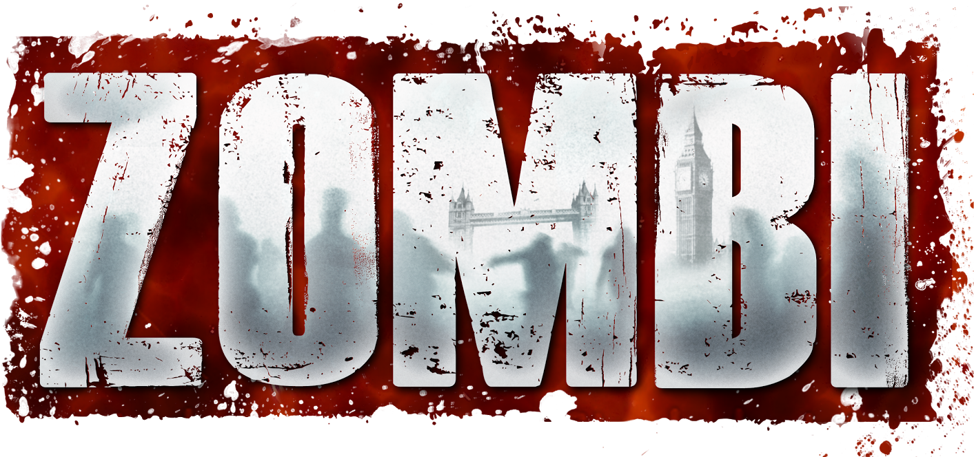 Zombi Logo Clipart (1600x746), Png Download