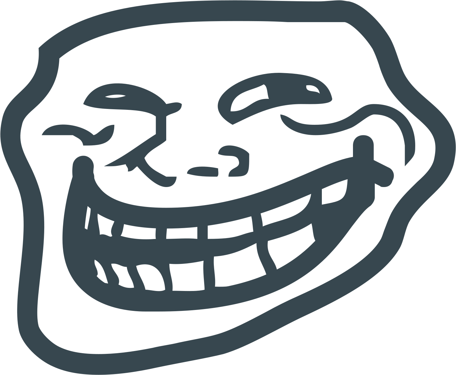 Trollface Clipart Png - Troll Face 1080p Transparent Png (1600x1600), Png Download