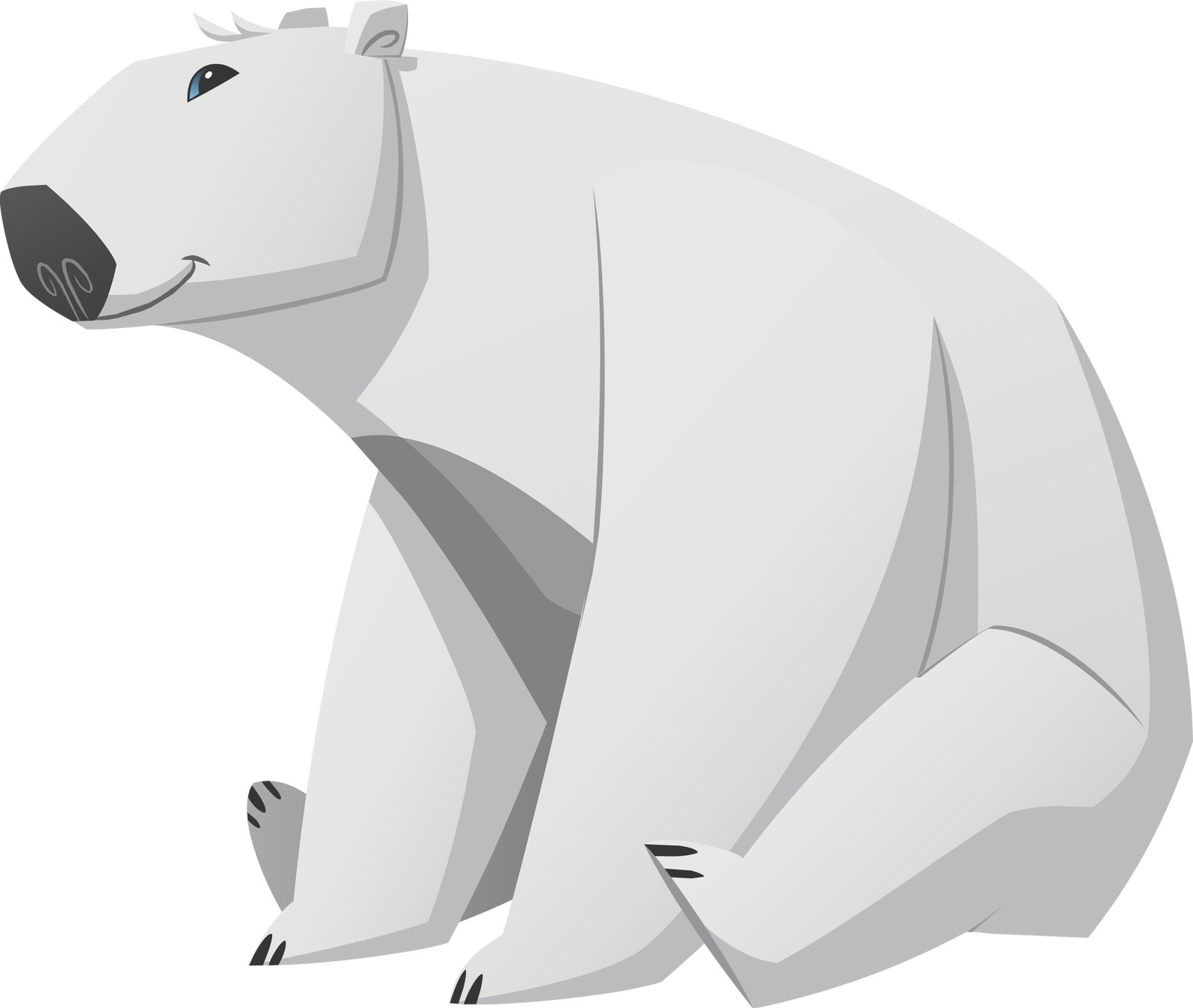 Polar Bear Free Transparent Images Clipart (1600x1352), Png Download