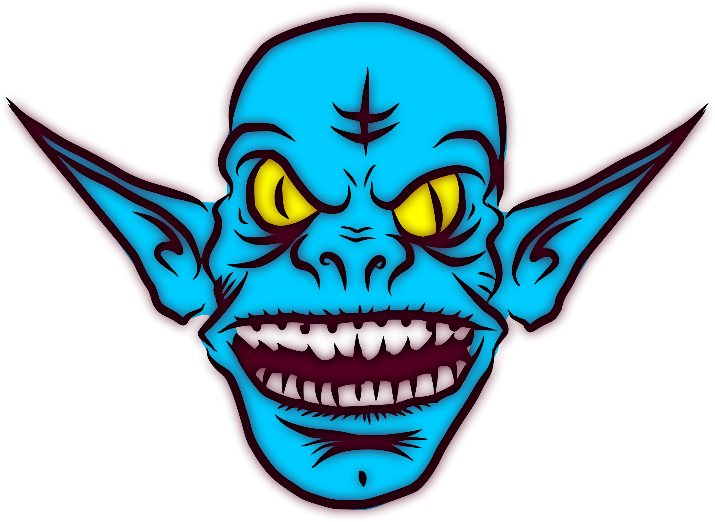 Goblin Internet Troll Computer Icons Trollface - Goblin Face Png Clipart (1027x750), Png Download