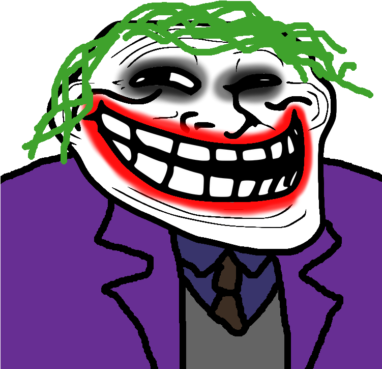 100kib, 750x750, Joker Trollface - Great Sperm Race Meme Clipart (750x750), Png Download