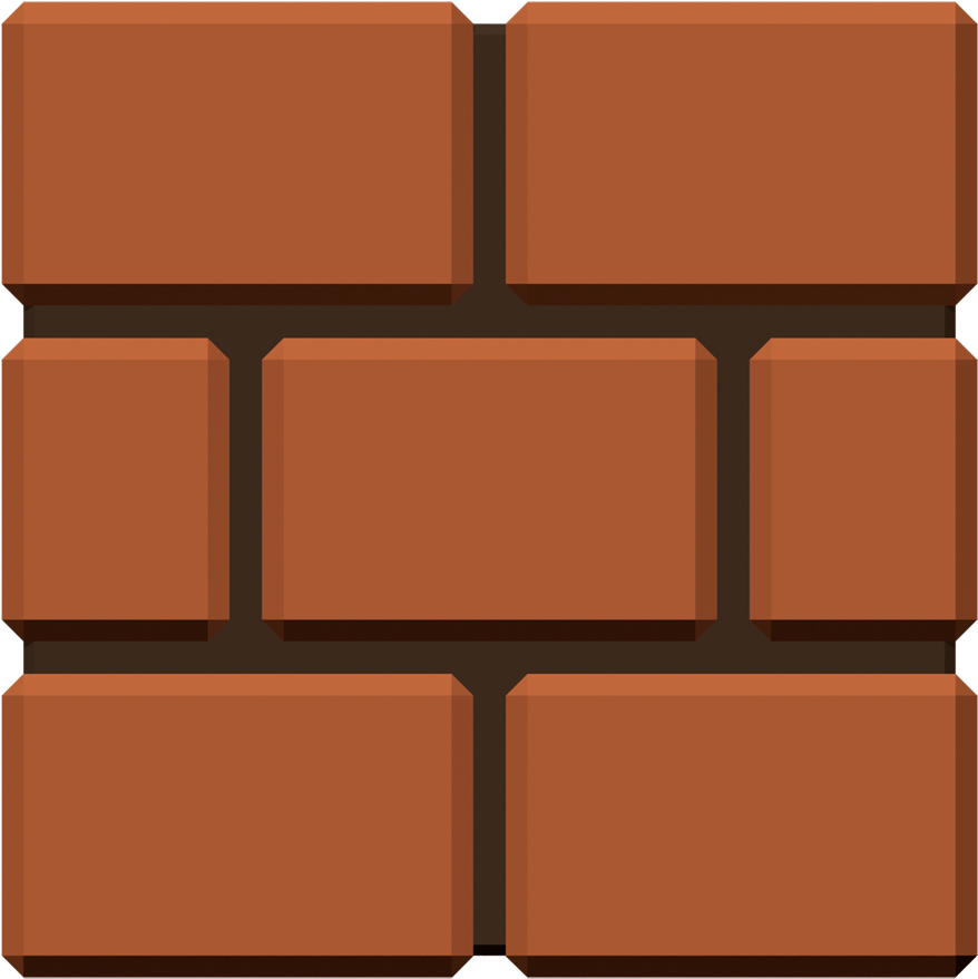 New Super Mario Bros - Super Mario Bros Brick Clipart (1000x1000), Png Download