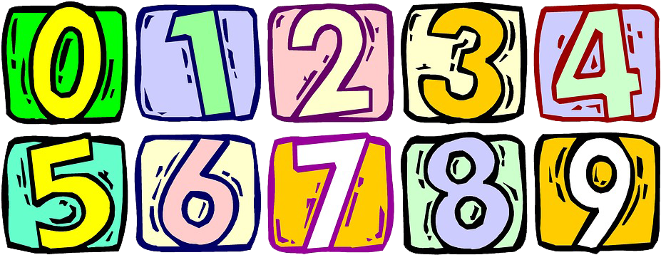 Numbers Png Pic - Numbers Clip Art Png Transparent Png (960x392), Png Download