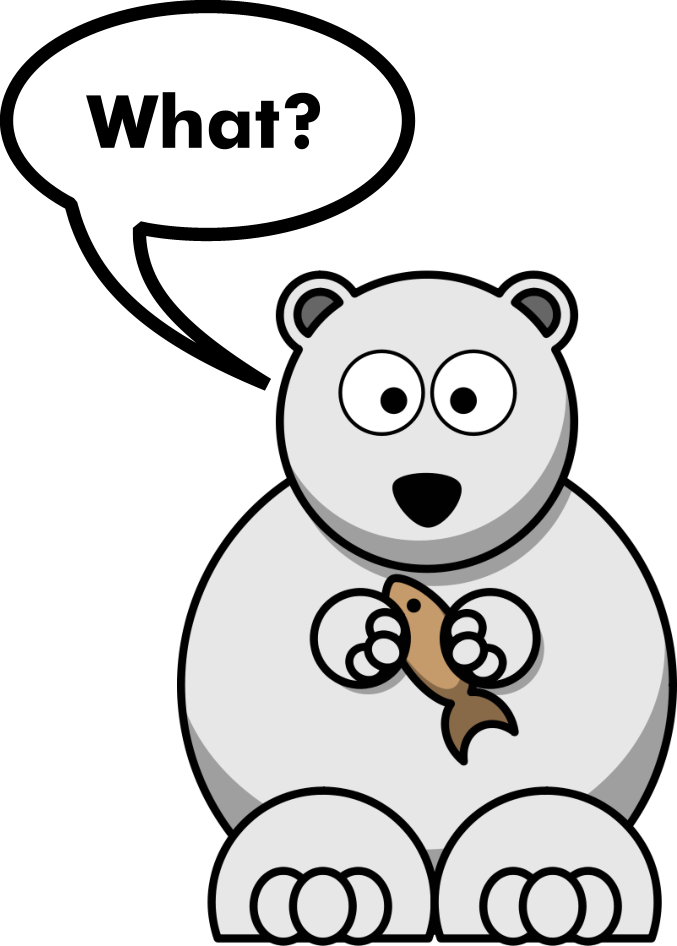 Funny Polar Bear Joke - Cartoon Polar Bear Drawing Clipart (677x946), Png Download