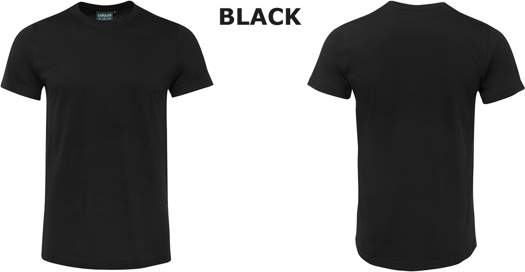 Black T Shirt Png Clipart (1200x600), Png Download