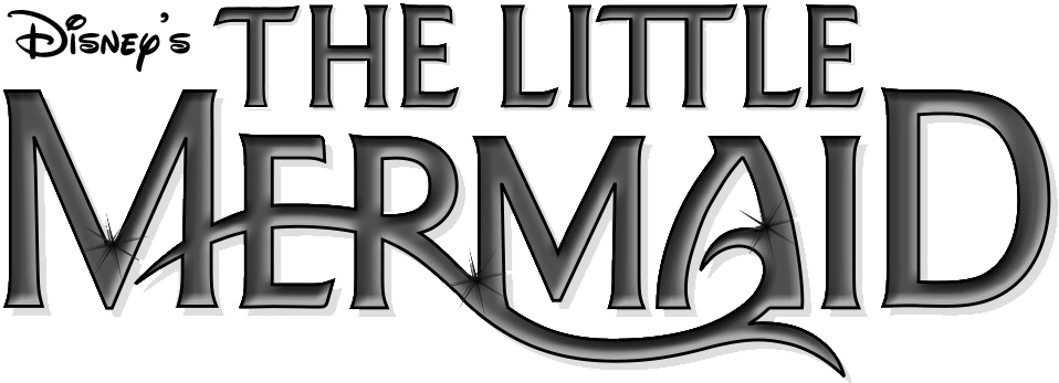 Music By - Little Mermaid Title Png Clipart (965x351), Png Download