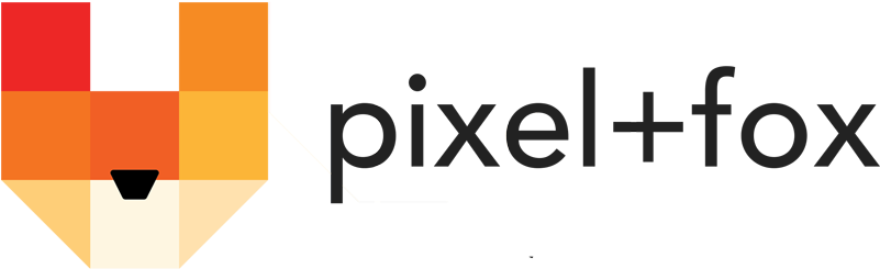 Pixel And Fox Logo - Graphic Design Clipart (800x412), Png Download