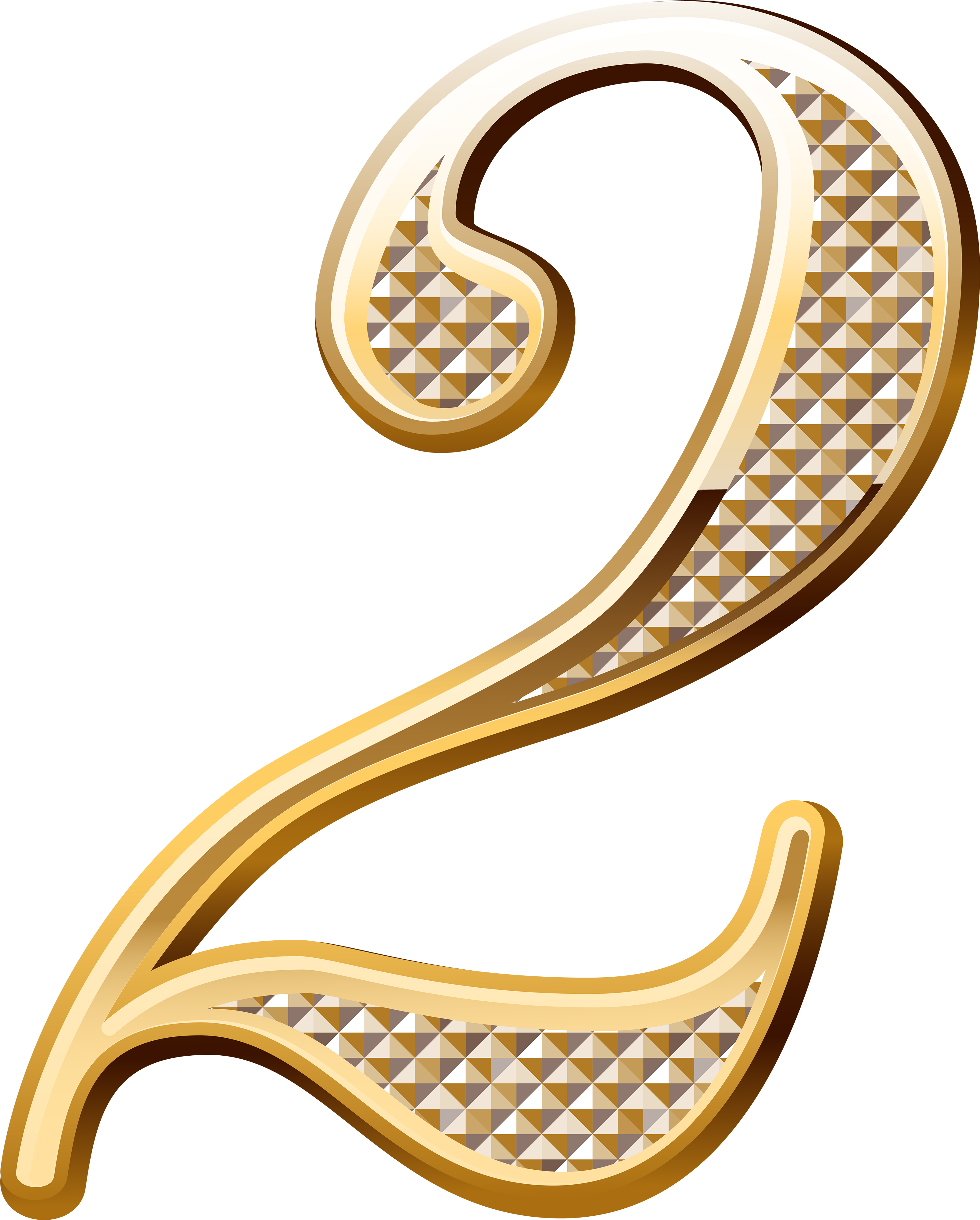 Numbers In Gold Png Clipart (3278x4082), Png Download