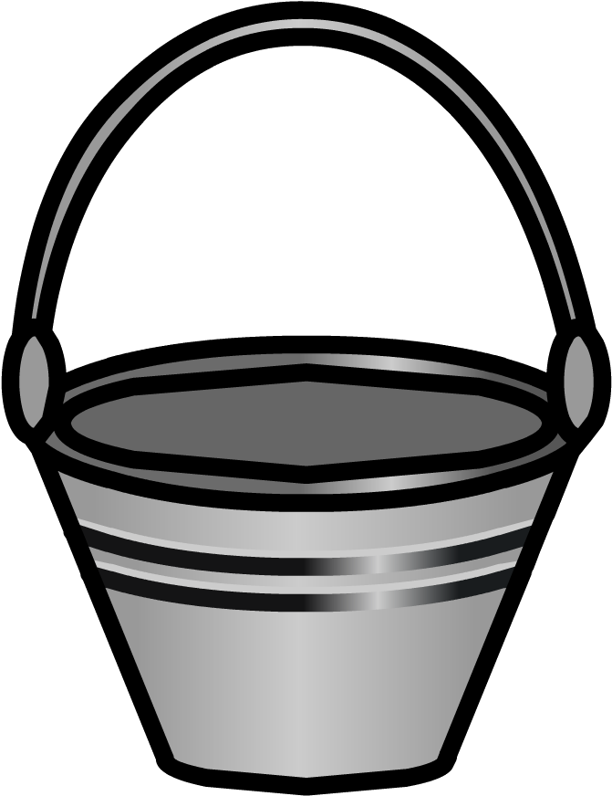 Feeding Bucket - Transparent Cartoon Bucket Png Clipart (871x871), Png Download