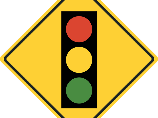 Railroad Clipart Street Sign - Traffic Light Sign Png Transparent Png (640x480), Png Download