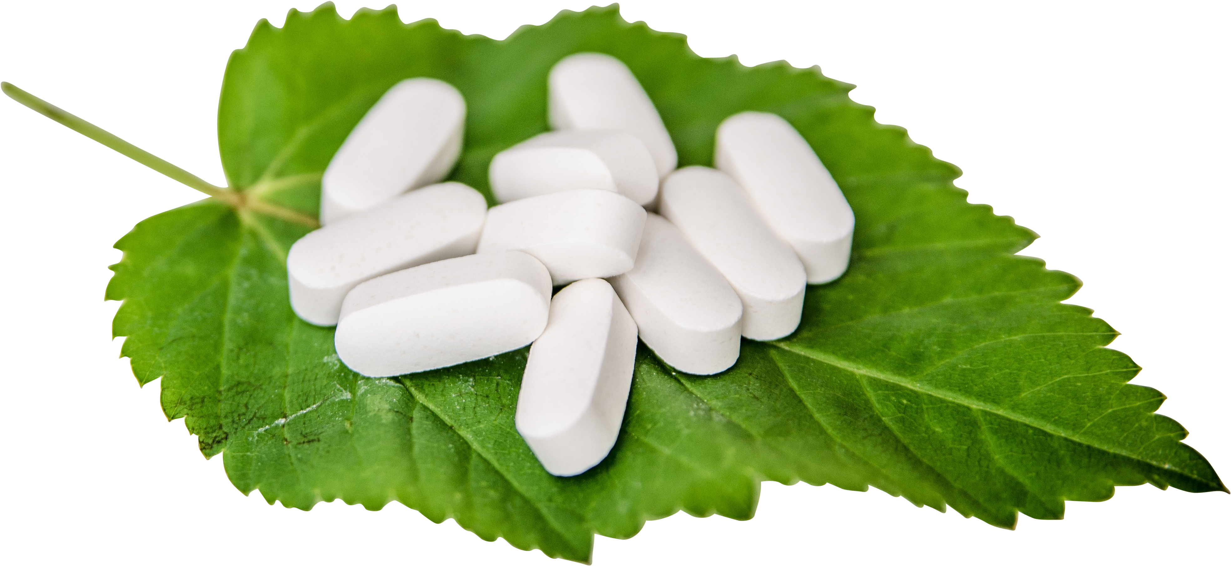 White Pills On A Leaf Png Image - L Cysteine Market Research Clipart (4928x3264), Png Download