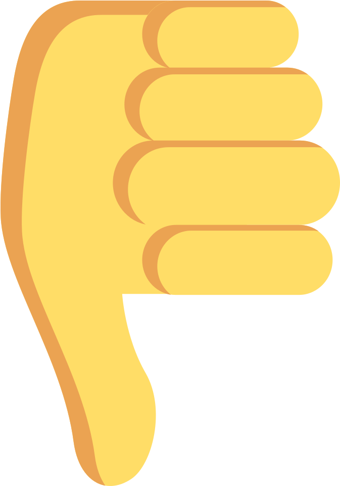 Thumbs Down Emoji Png Clipart (1024x1024), Png Download