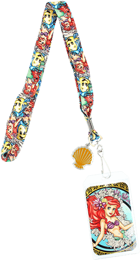 The Little Mermaid - Disney Ariel Lanyard Clipart (600x600), Png Download