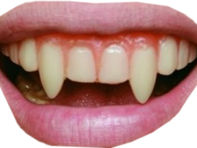 Vampire Teeth Png Clipart (640x480), Png Download