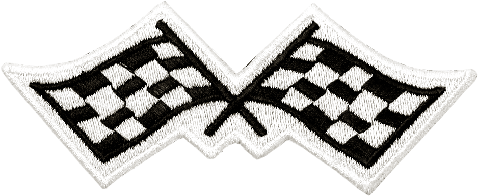 Checkered Flag - Racing Patches Clipart (958x418), Png Download