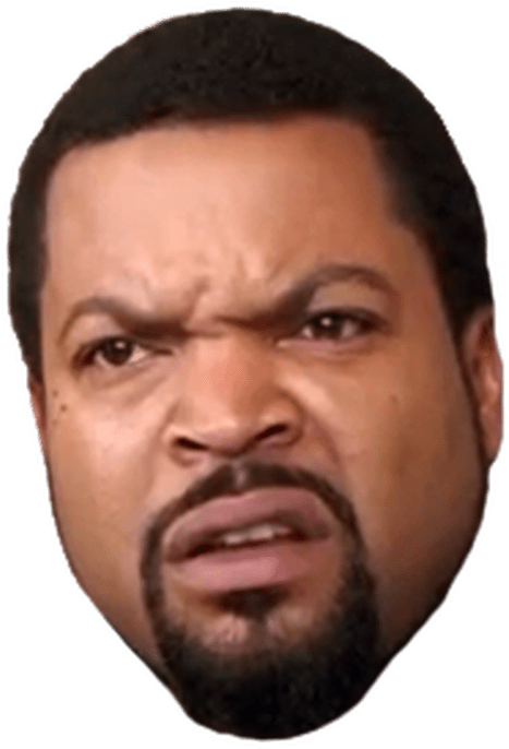 Ice Cube Face Png - Rapper Ice Cube Face Clipart (467x686), Png Download