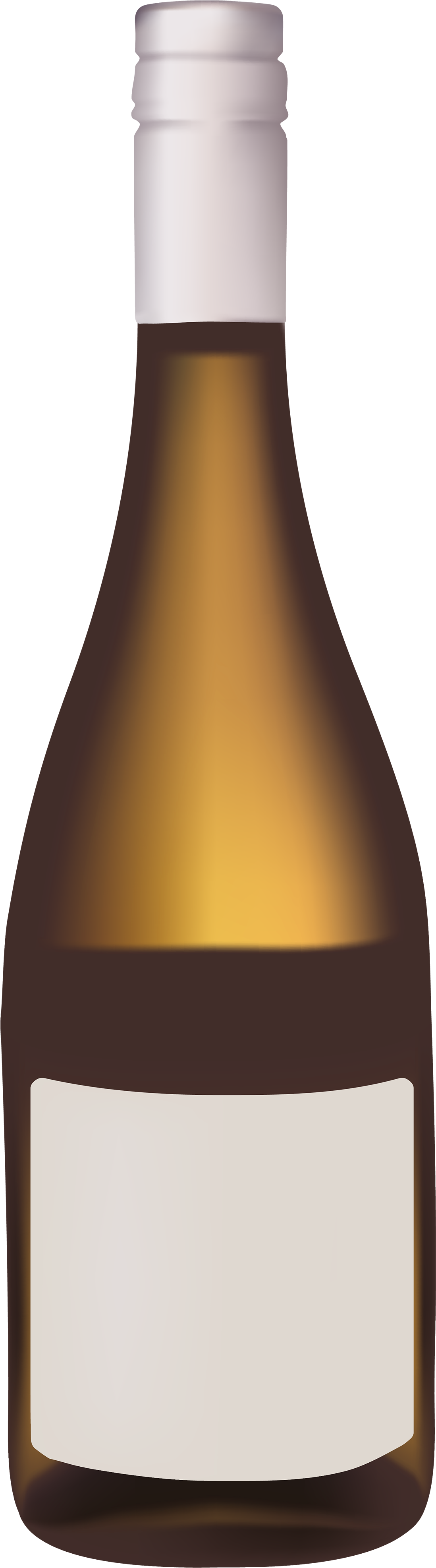 Gold Wine Bottle Png Clipart - Wine Bottle Clipart Png Transparent Png (1252x4000), Png Download