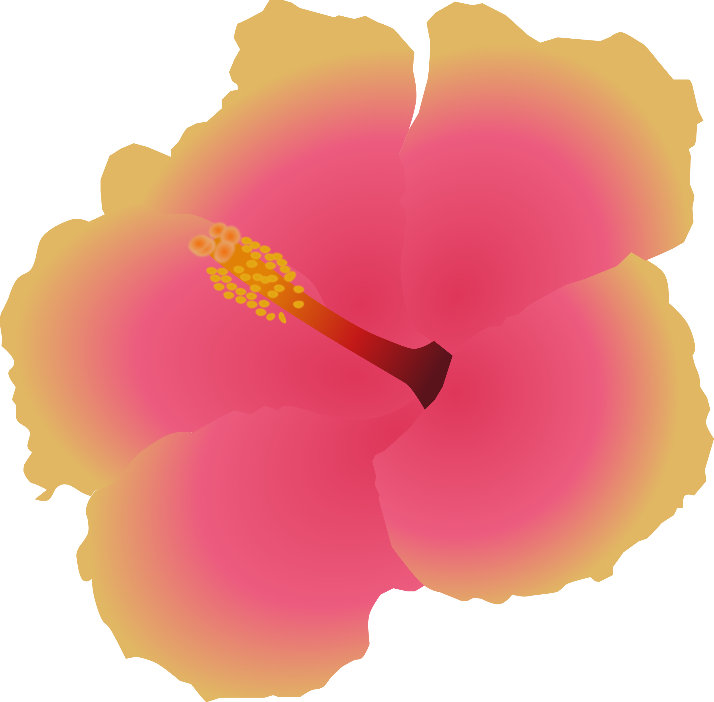 Big Image - Hawaiian Hibiscus Clipart (2400x2360), Png Download