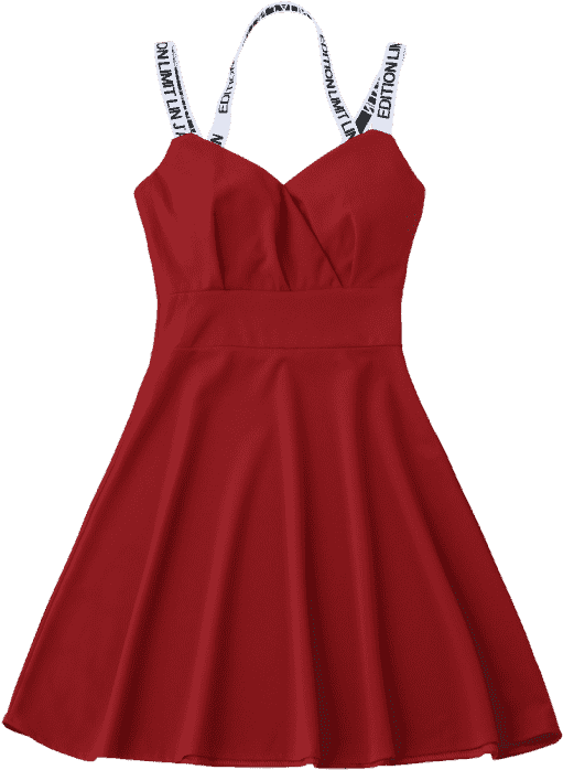 V Neck High Waist Flare Dress - Cocktail Dress Clipart (558x744), Png Download