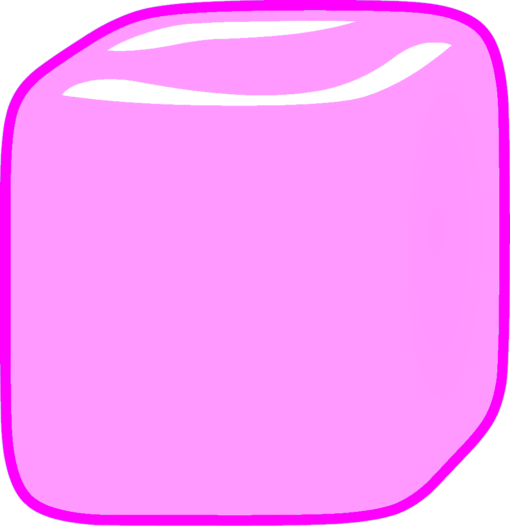 Ice Cube Clipart Cube Object - Pink Cube Png Transparent Png (1006x1038), Png Download