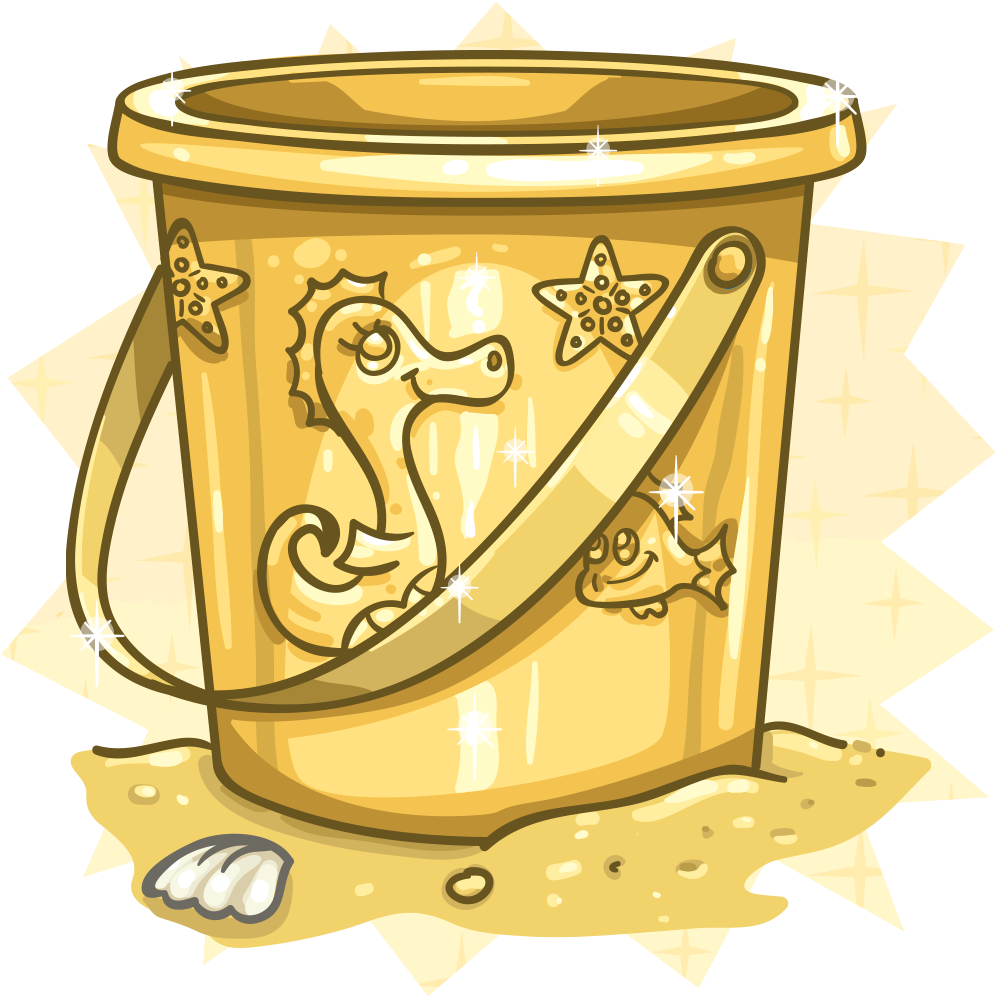 Golden Clipart Bucket Gold - Png Download (1024x1024), Png Download