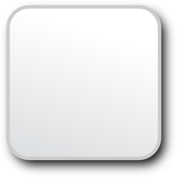 White Square Button Png Clipart (600x600), Png Download