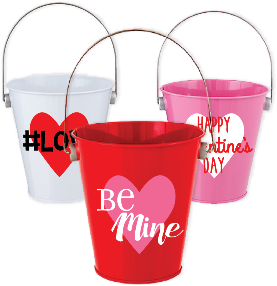 Valentine's Collection Bucket Wedding Favors Clipart Large Size Png