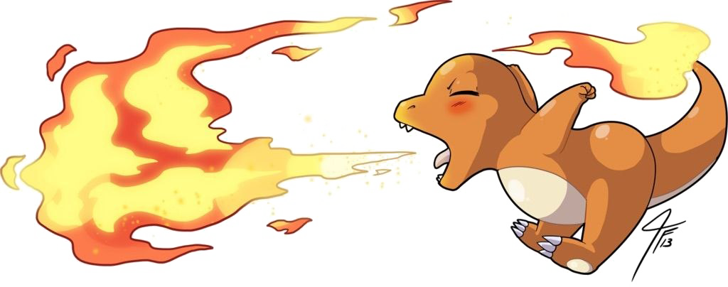 Pokemon Charmander Png Free Download - Charmander Png Clipart (1024x404), Png Download