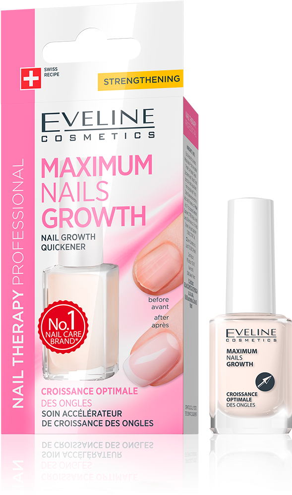 Nail Therapy Maximum Nails Growth - Eveline Maximum Nails Growth Clipart (1000x1000), Png Download