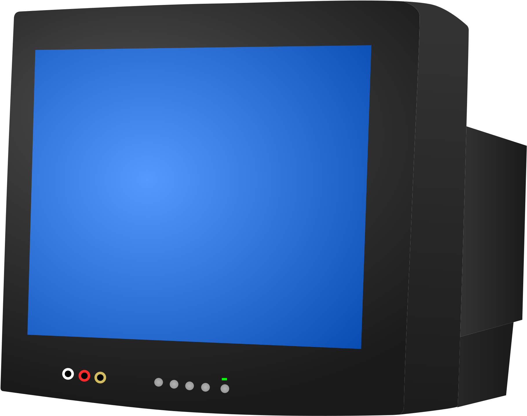 Television Clipart Crt Tv Television Crt Tv Transparent - Crt Tv Vector Png (2400x2278), Png Download