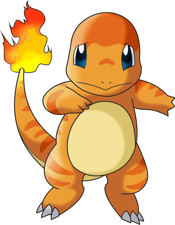 Pokemon Charmander Free Png Image - Pokemon Charmander Png Clipart (595x766), Png Download