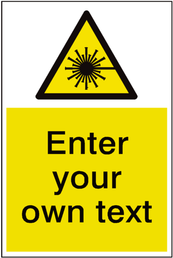Laser Beam Custom Hazard Sticker - Mind The Step Safety Sign Clipart (600x600), Png Download