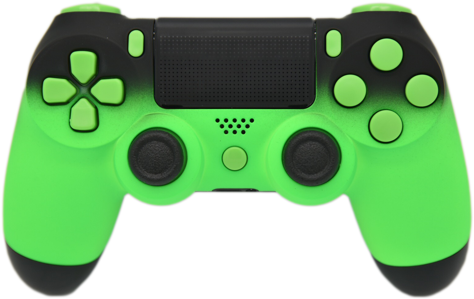 Green & Black Fade Ps4 Controller - Custom Ps4 Controller Clipart (1280x853), Png Download