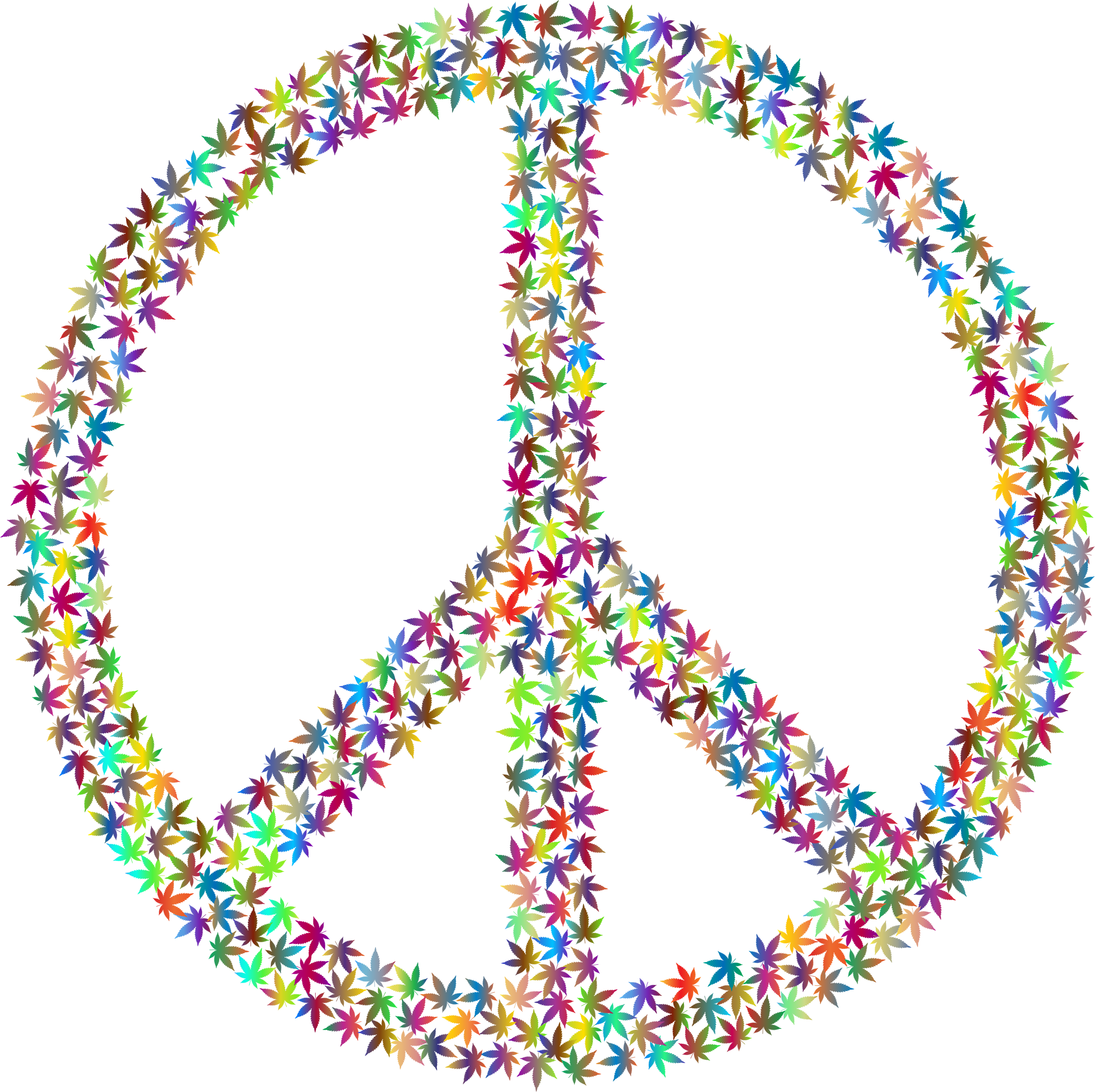 This Free Icons Png Design Of Marijuana Peace Sign Clipart (2342x2336), Png Download