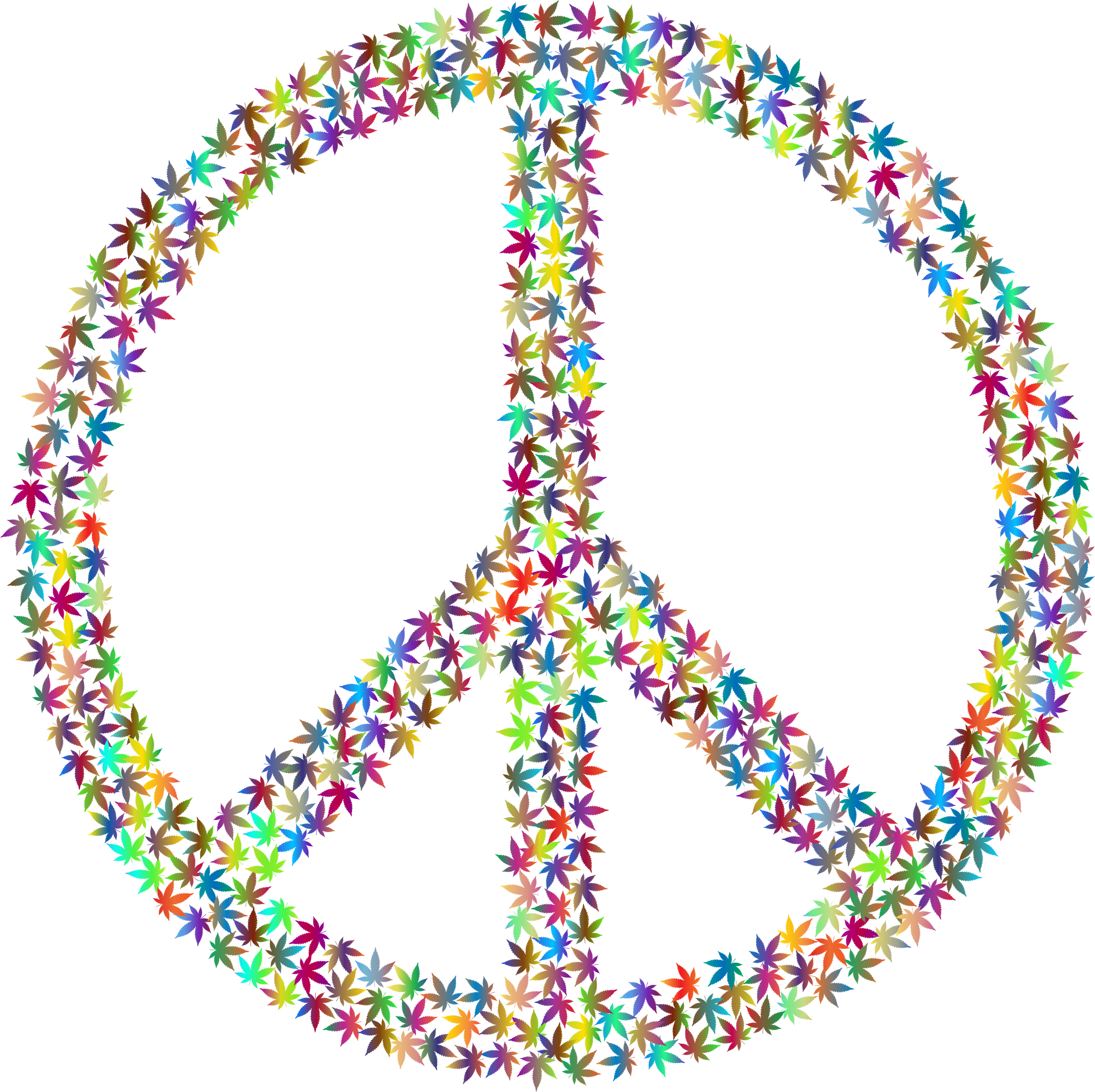 This Free Icons Png Design Of Marijuana Peace Sign Clipart - Large Size