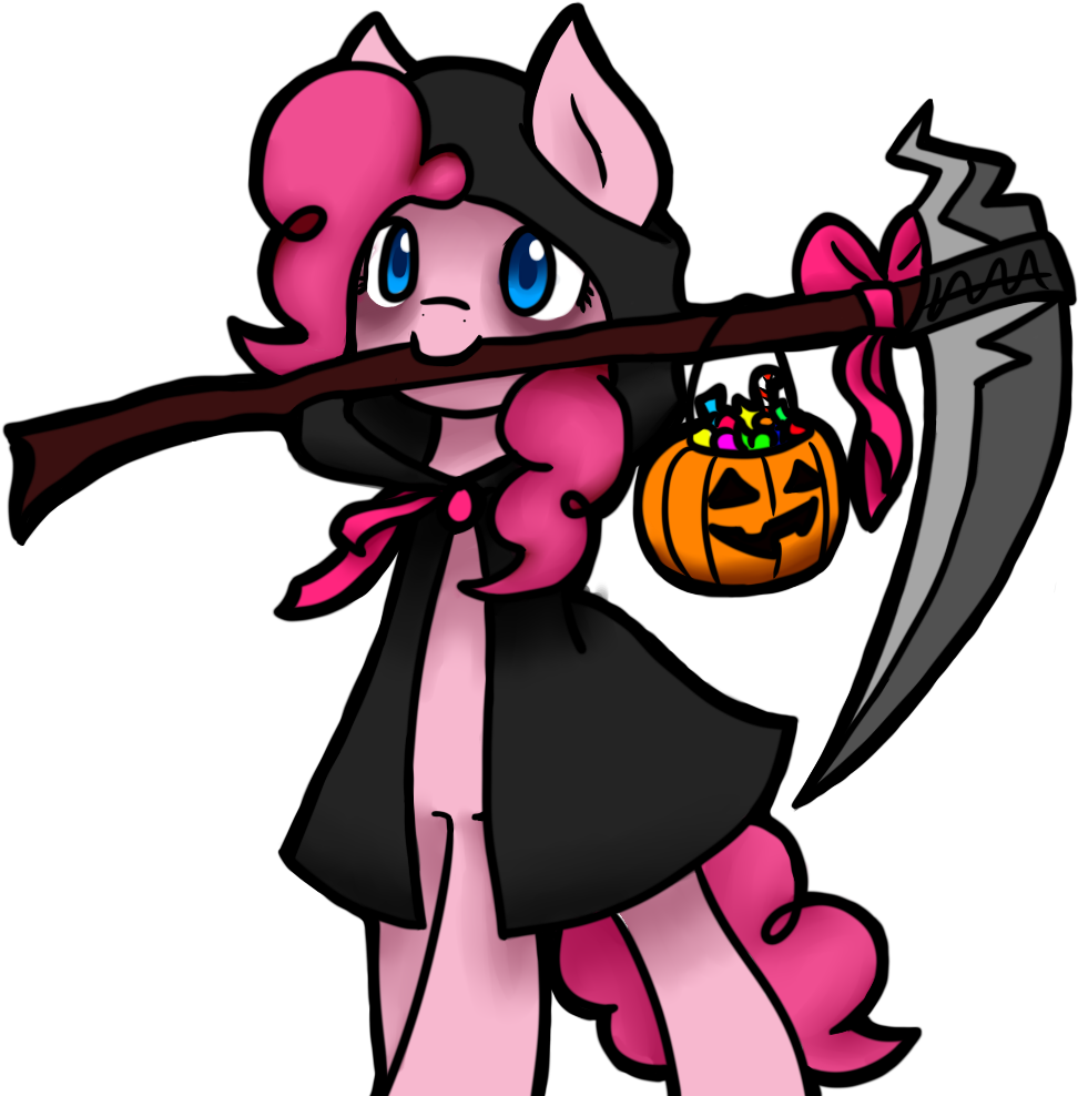 Jadekettu, Candy, Clothes, Costume, Grim Reaper, Nightmare - Pinkie Pie Reaper Clipart (972x988), Png Download