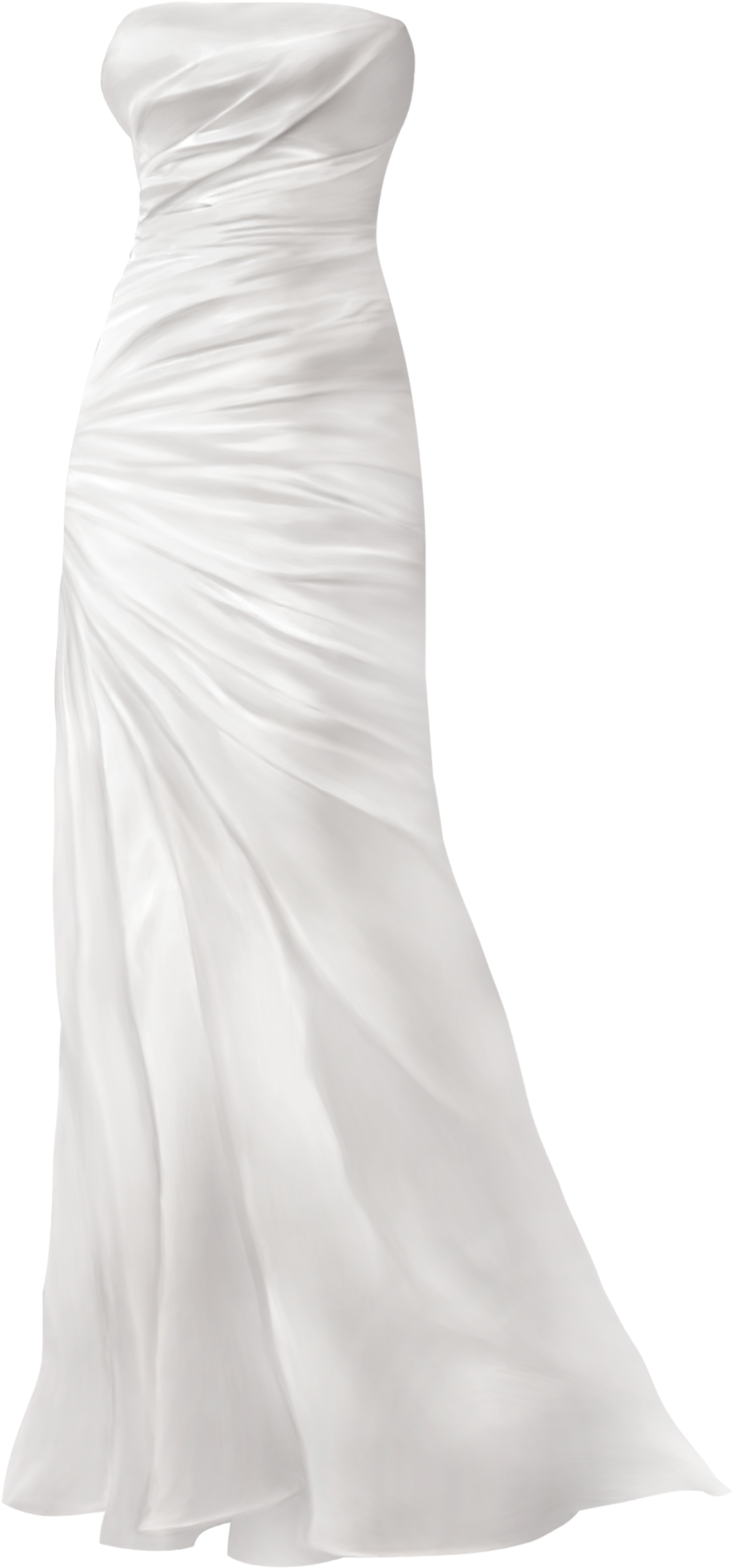 Simple Wedding Dress Png Clip Art - Cocktail Dress Transparent Png (2236x4634), Png Download